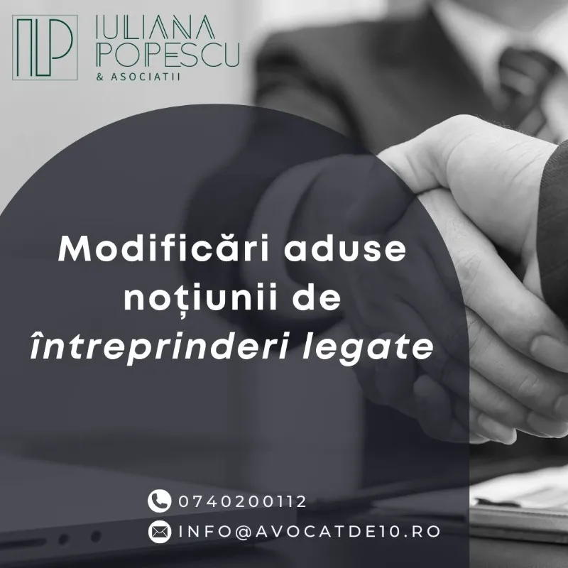 Imagine de copertă pentru articolul „Modificări aduse noțiunii de întreprinderi legate”