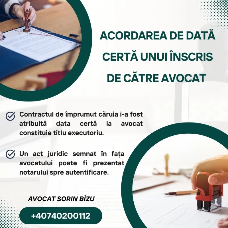 Imagine de copertă pentru articolul „Beneficiile atribuirii de dată certă unui înscris de către un avocat”