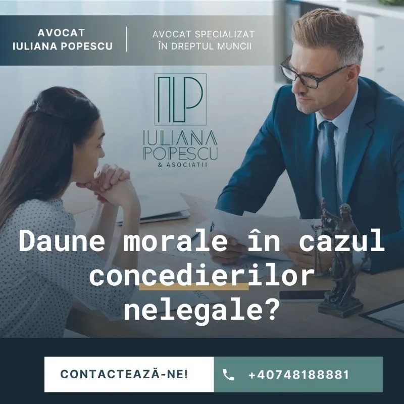 Imagine de copertă pentru articolul „Daune morale în cazul concedierilor nelegale”